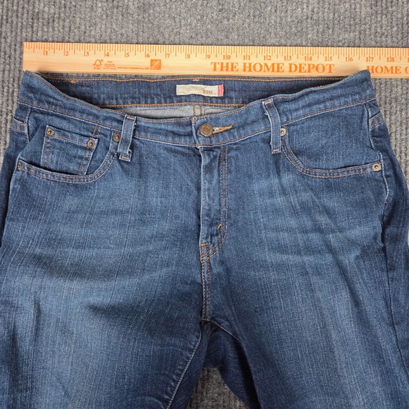 Levi's 520 Curvy Boot Cut Jeans Women's Size 14 Medium Blue Wash Denim - Picture 6 of 11